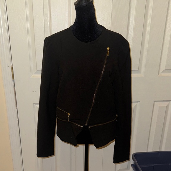 2B Bebe Jackets & Blazers - 2B Bebe Black Asymmetrical Blazer